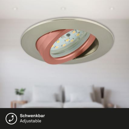 Briloner 7296-012 - LED Aptumšojama iegremdējama vannas istabas lampa ATTACH LED/6,5W/230V IP23 hroms