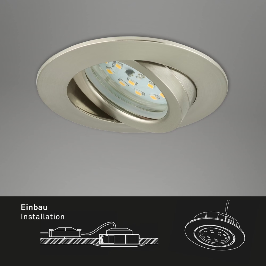Briloner 7296-012 - LED Aptumšojama iegremdējama vannas istabas lampa ATTACH LED/6,5W/230V IP23 hroms