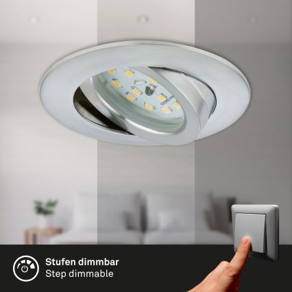 Briloner 7296-019 - LED Aptumšojama iegremdējama vannas istabas lampa LED/6,5W/230V IP23