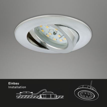 Briloner 7296-019 - LED Aptumšojama iegremdējama vannas istabas lampa LED/6,5W/230V IP23