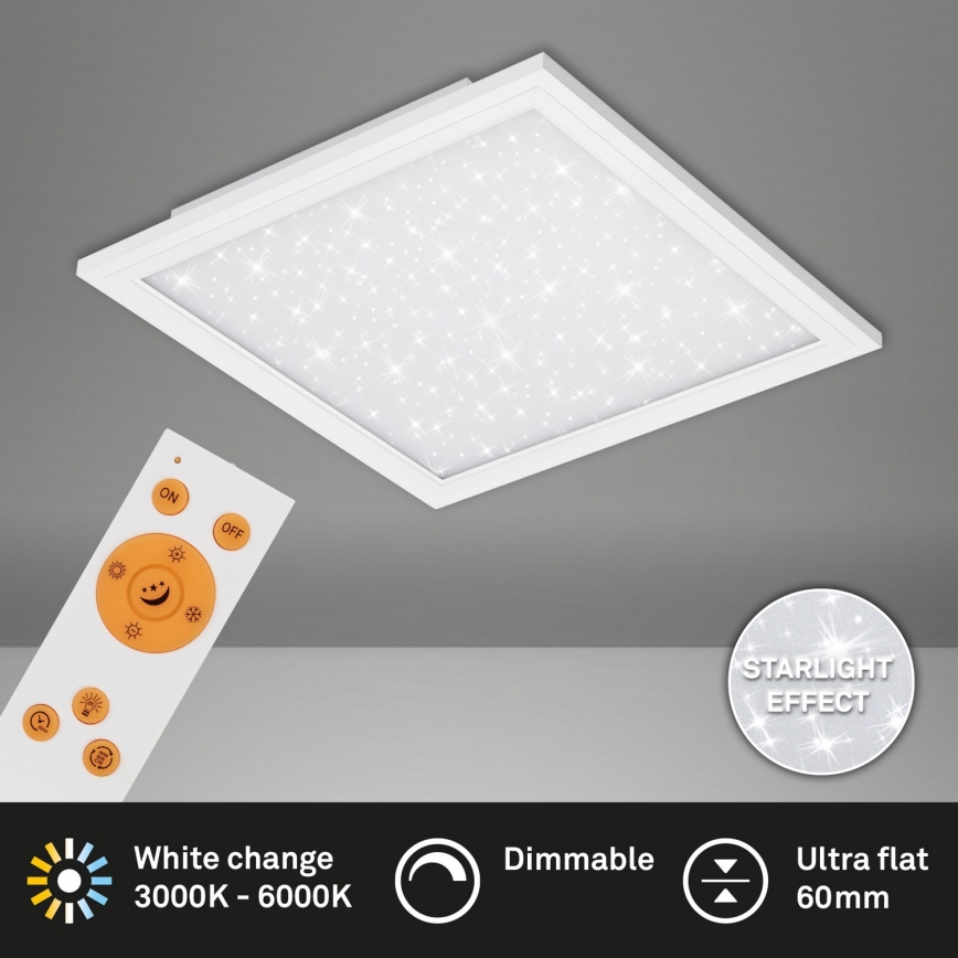 Briloner 7302-016 - LED Aptumšojama griestu lampa STARRY SKY LED/23W/230V 3000-6000K + tālvadības pults