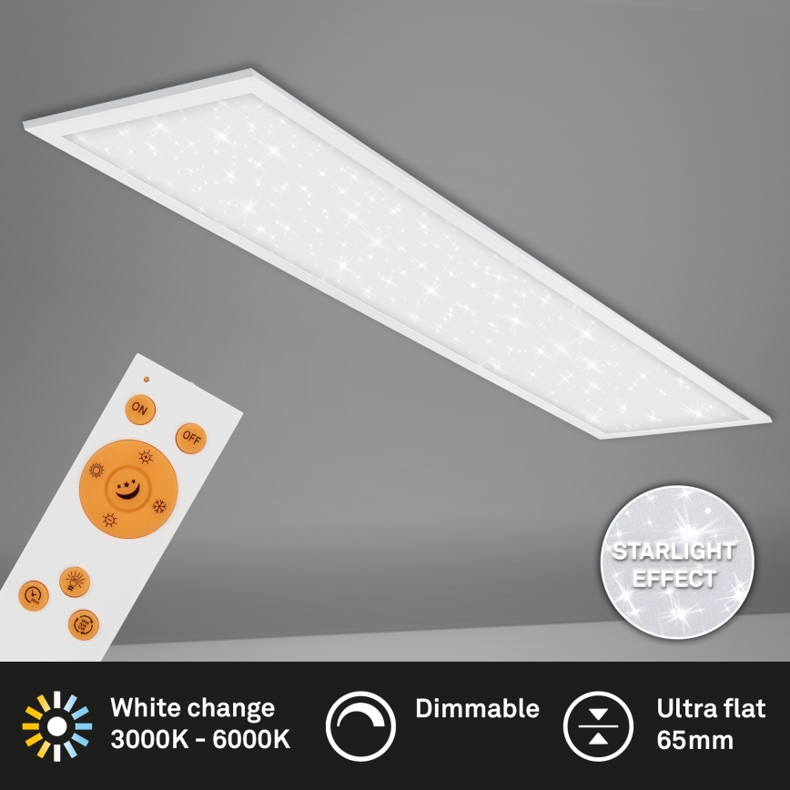 Briloner 7304-016 - LED Aptumšojama griestu lampa STARRY SKY LED/36W/230V 3000-6000K + tālvadības pults