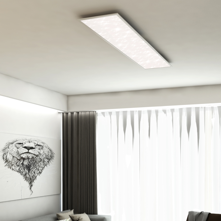 Briloner 7308-016 - LED Aptumšojama griestu lampa STARRY SKY LED/24W/230V 3000-6000K + tālvadības pults