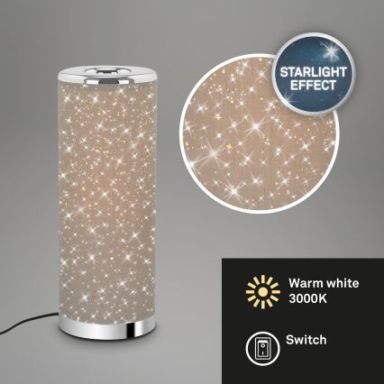Briloner 7334-011 - LED Galda lampa STARRY SKY 1xGU10/5W/230V brūna