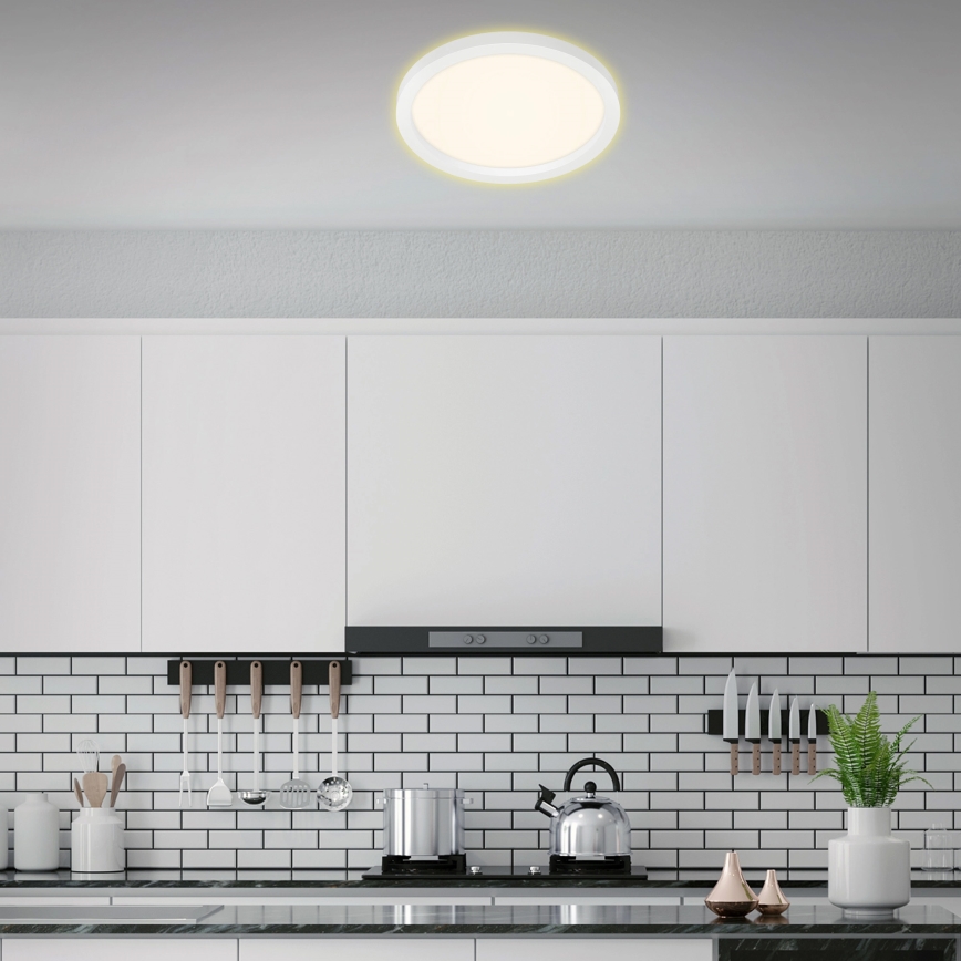 Briloner 7361-016 - LED Griestu gaismeklis CADRE LED/18W/230V d. 29,7 cm balts