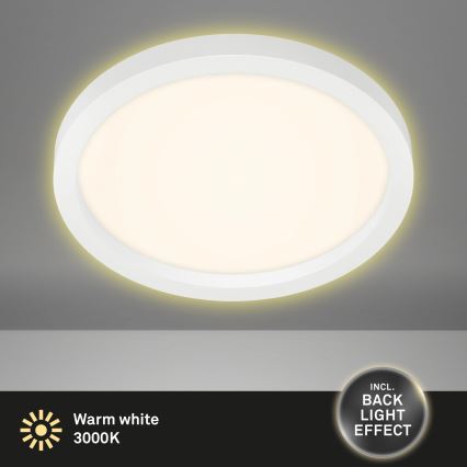 Briloner 7361-016 - LED Griestu gaismeklis CADRE LED/18W/230V d. 29,7 cm balts