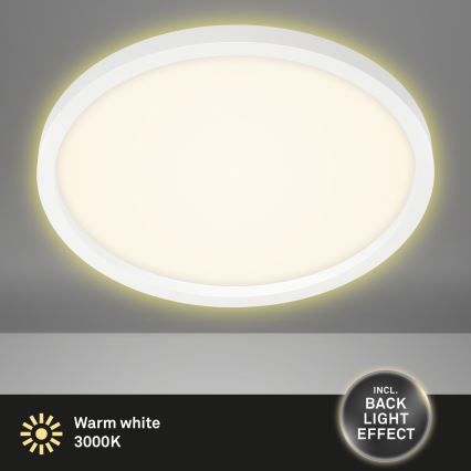 Briloner 7363-016 - LED Griestu gaismeklis CADRE LED/22W/230V d. 42,5 cm balts
