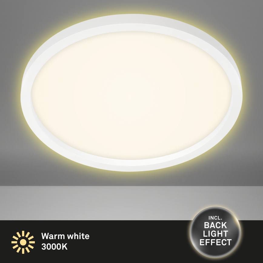 Briloner 7363-016 - LED Griestu gaismeklis CADRE LED/22W/230V d. 42,5 cm balts