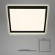 Briloner 7364-015 - LED Griestu gaismeklis CADRE LED/22W/230V 42,2x42,2 cm melns