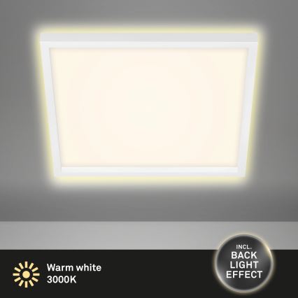 Briloner 7364-016 - LED Griestu gaismeklis CADRE LED/22W/230V 42,2x42,2 cm balts