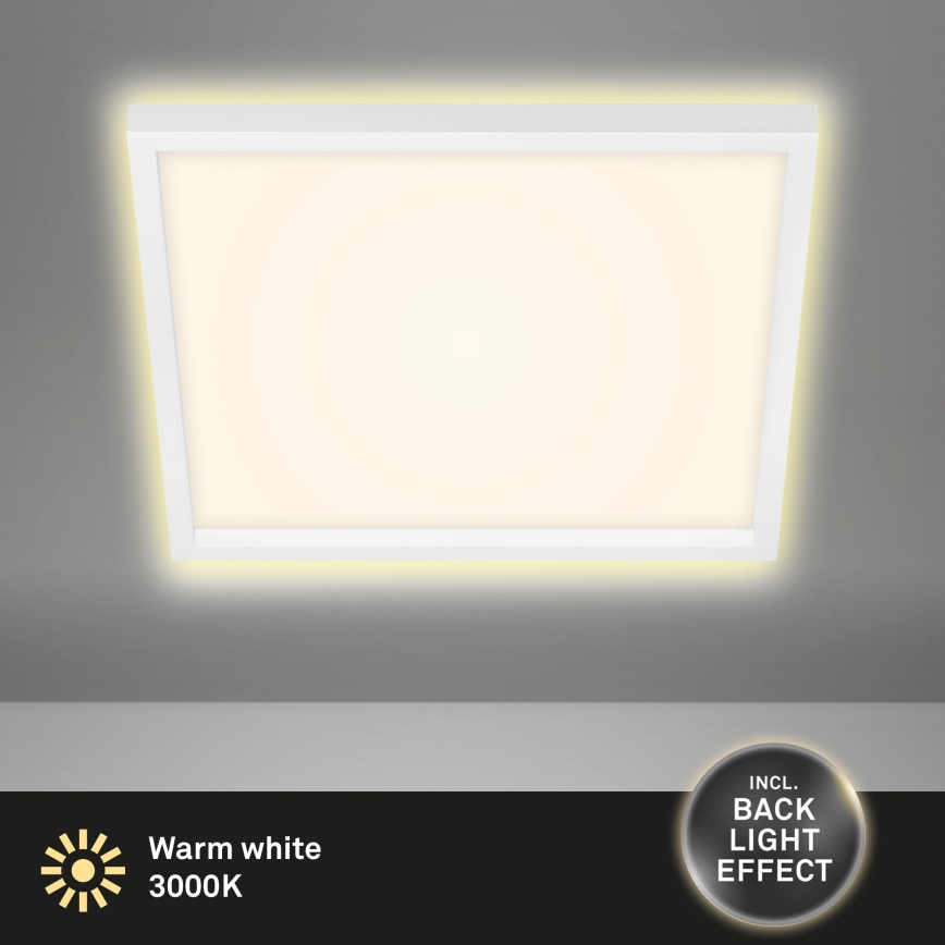 Briloner 7364-016 - LED Griestu gaismeklis CADRE LED/22W/230V 42,2x42,2 cm balts