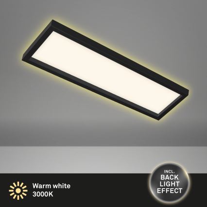 Briloner 7365-015 - LED Griestu gaismeklis CADRE LED/22W/230V 58,2x20,2 cm melns