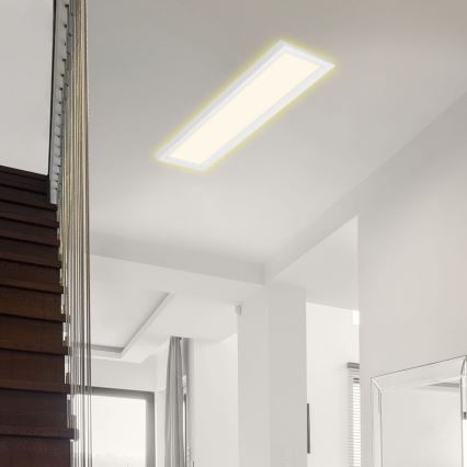 Briloner 7365-016 - LED Griestu gaismeklis CADRE LED/22W/230V 58,2x20,2 cm balts