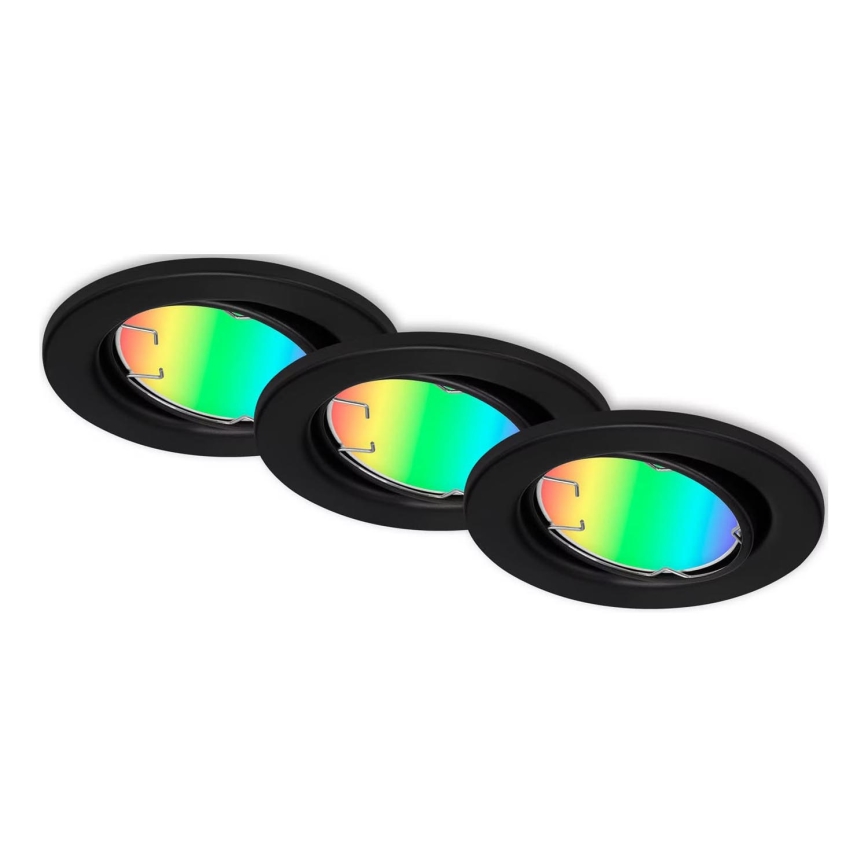 Briloner 7373-035 - KOMPLEKTS 3x LED RGB Aptumšojama piekaramo griestu lampa LED/4,9W/230V Wi-Fi Tuya + tālvadības pults