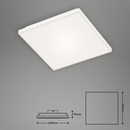 Briloner 7378-016 - LED Aptumšojams panelis LED/12W/230V 3000/4000/6500K + tālvadības pults