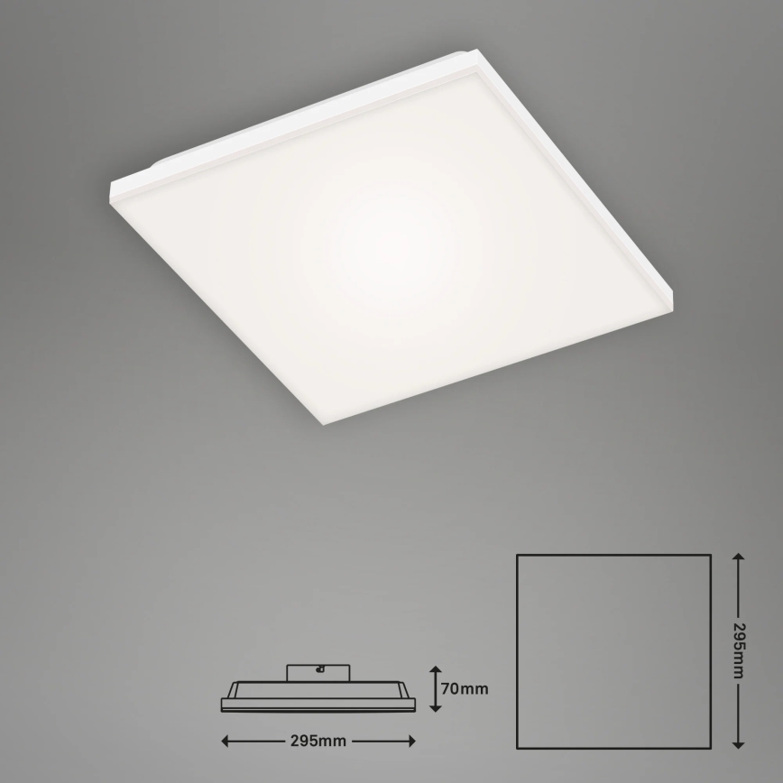 Briloner 7378-016 - LED Aptumšojams panelis LED/12W/230V 3000/4000/6500K + tālvadības pults