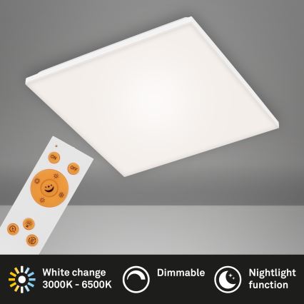 Briloner 7378-116 - LED Aptumšojama griestu lampa FRAMELESS LED/24W/230V 3000-6500K + tālvadības pults