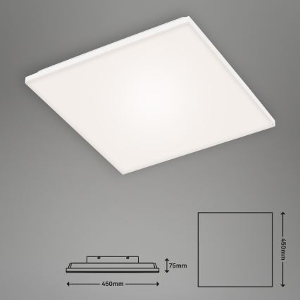 Briloner 7378-116 - LED Aptumšojama griestu lampa FRAMELESS LED/24W/230V 3000-6500K + tālvadības pults