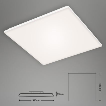 Briloner 7378216 - LED Aptumšojams panelis LED/38W/230V 3000-6500K + tālvadības pults