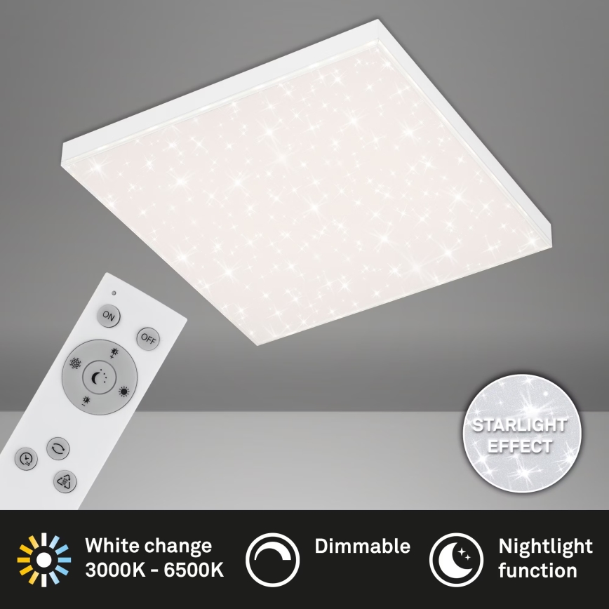 Briloner 7381-116 - LED Aptumšojama griestu lampa STARRY SKY LED/24W/230V 3000-6500K + tālvadības pults