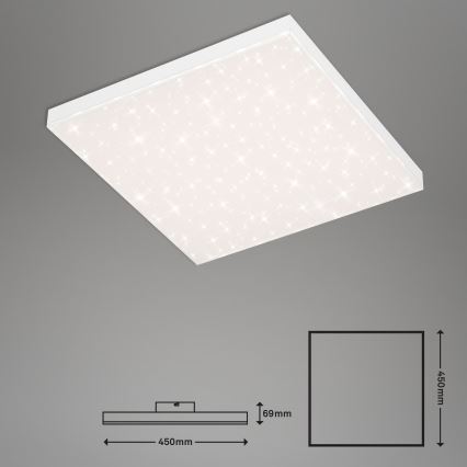 Briloner 7381-116 - LED Aptumšojama griestu lampa STARRY SKY LED/24W/230V 3000-6500K + tālvadības pults