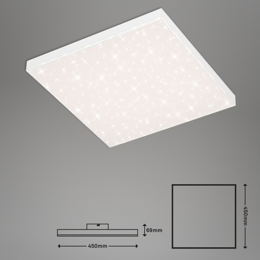 Briloner 7381-116 - LED Aptumšojama griestu lampa STARRY SKY LED/24W/230V 3000-6500K + tālvadības pults