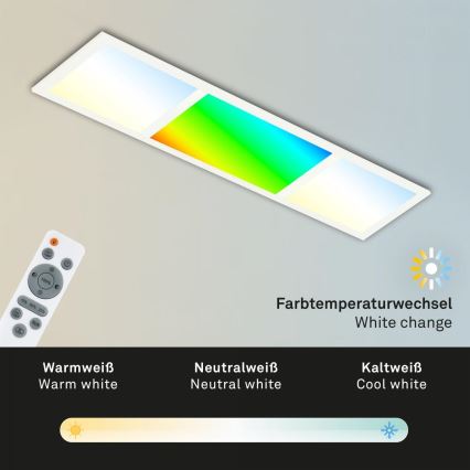 Briloner 7388-016 - RGBW Aptumšojama griestu lampa LED/24W/230V 3000-6500K + tālvadības pults