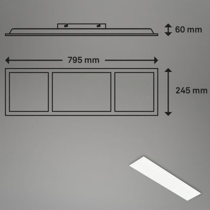 Briloner 7388-016 - RGBW Aptumšojama griestu lampa LED/24W/230V 3000-6500K + tālvadības pults