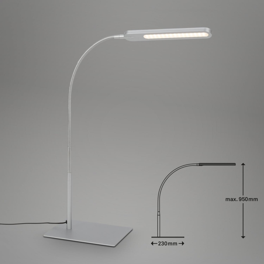 Briloner 7389-014 - LED Aptumšojama skārienvadāma flexible galda lampa SERVO LED/8W/230V 3000/4000/6500K