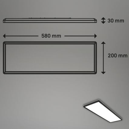 Briloner 7402-415 - LED Griestu lampa SLIM LED/22W/230V