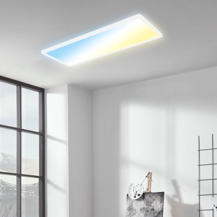 Briloner 7403-016 - LED Aptumšojama griestu lampa SLIM LED/23W/230V 2700-6500K + tālvadības pults