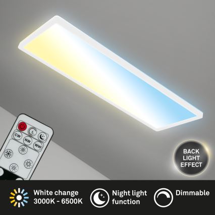 Briloner 7403-016 - LED Aptumšojama griestu lampa SLIM LED/23W/230V 2700-6500K + tālvadības pults