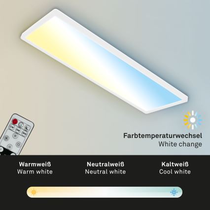 Briloner 7403-016 - LED Aptumšojama griestu lampa SLIM LED/23W/230V 2700-6500K + tālvadības pults