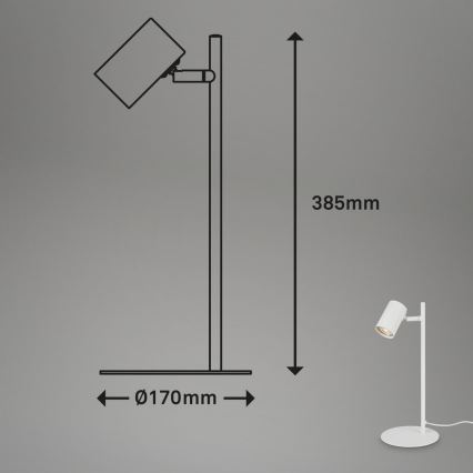Briloner 7408-016 - Galda lampa RETRO 1xGU10/9W/230V balta