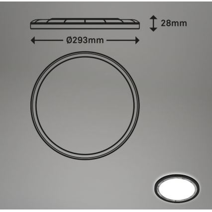 Briloner 7454-414 - LED Griestu lampa DECO LED/18W/230V