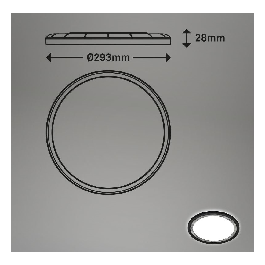 Briloner 7454-414 - LED Griestu lampa DECO LED/18W/230V