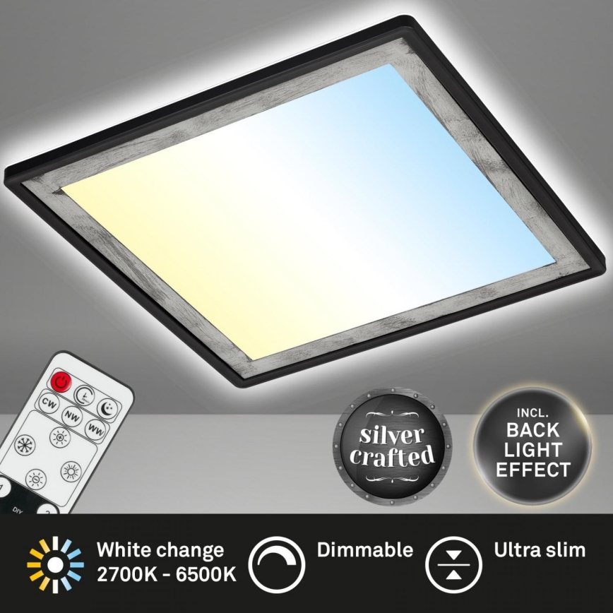 Briloner 7459-414 - LED Aptumšojama griestu lampa SLIM LED/22W/230V 2700-6500K + tālvadības pults