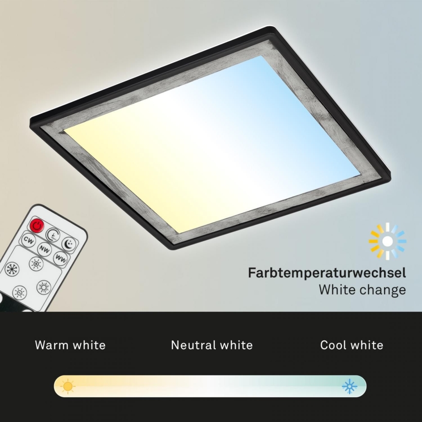 Briloner 7459-414 - LED Aptumšojama griestu lampa SLIM LED/22W/230V 2700-6500K + tālvadības pults