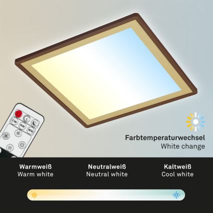 Briloner 7459-417 - LED Aptumšojama griestu lampa DECO LED/24W/230V 2700-6500K + tālvadības pults