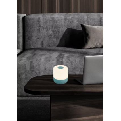 Briloner 7461010 - LED Aptumšojama uzlādējams āra galda lampa LED/2W/5V IP44 zila