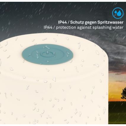 Briloner 7461010 - LED Aptumšojama uzlādējams āra galda lampa LED/2W/5V IP44 zila