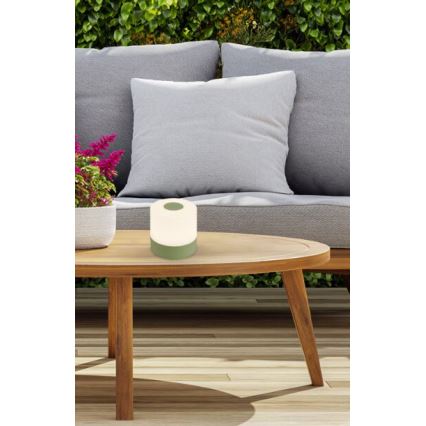 Briloner 7461019 - LED Aptumšojama uzlādējams āra galda lampa LED/2W/5V IP44 zaļa