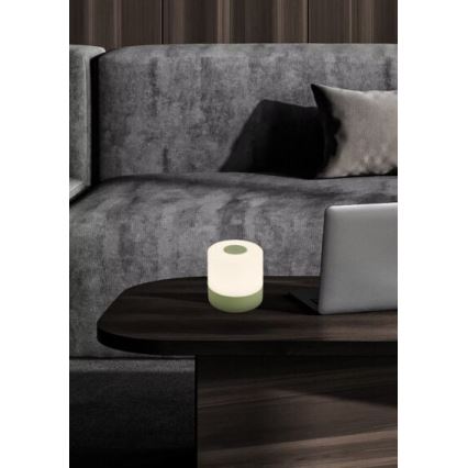 Briloner 7461019 - LED Aptumšojama uzlādējams āra galda lampa LED/2W/5V IP44 zaļa