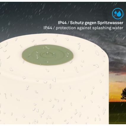 Briloner 7461019 - LED Aptumšojama uzlādējams āra galda lampa LED/2W/5V IP44 zaļa