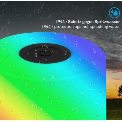 Briloner 7462015 - LED RGB Uzlādējama āra galda lampa LED/1,5W/5V IP44 melna