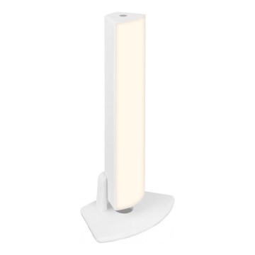 Briloner 7474-016 - LED Aptumšojama skārienvadāma uzlādējama āra galda lampa 2in1 LED/7W/5V 2200 mAh USB 3000K IP44 balta