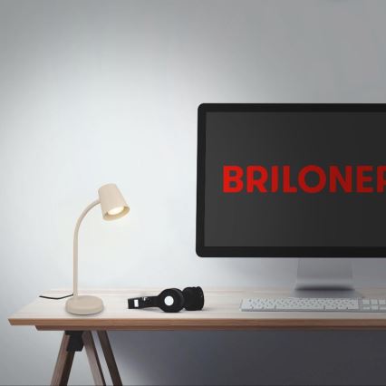 Briloner 7476-011 - Galda lampa SKRIVA 1xGU10/9W/230V bēša