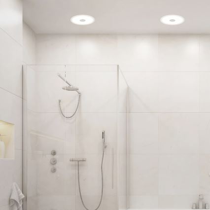 Briloner 7481019 - iebūvējamais LED griestu gaismeklis vannas istabai LED/12W/230V 3000/4000/6500K IP44 balts
