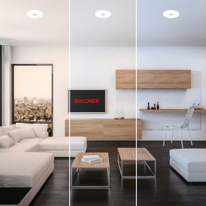 Briloner 7481019 - iebūvējamais LED griestu gaismeklis vannas istabai LED/12W/230V 3000/4000/6500K IP44 balts