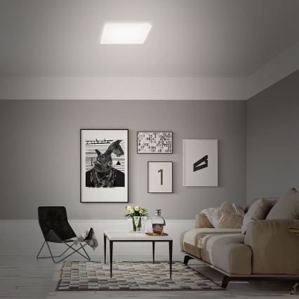 Briloner 7491-016 - RGBW LED regulējama vieda griestu lampa/22W/230V 4000K 42x42 cm Wi-Fi Tuya + tālvadības pults